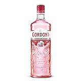 Gordon's Pink Gin | Premium destilliert | Erfrischend köstlich | mit Erdbeer- und Himbeergeschmack | handgefertigt in England | 37,5% vol | 700 ml Einzelflasche |