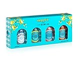 Malfy Gin Mini Tasting Set, Italian Gin Probierset mit Originale, Rosa, con Arancia & con Limone, Geschenk-Box mit vier Miniatur-Flaschen, 4 x 50ml